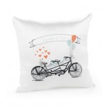 wedding photo - Hortense Tandem Bike Together At Last Ring Bearer Pillow Can Be Personalized