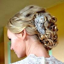 wedding photo - Feather Wedding Headpiece -  Feather Bridal Headpiece