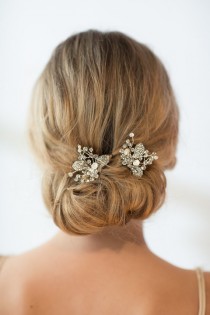 wedding photo - Wedding Hairpins, Bridal Hairpins, Freshwater Pearl Wedding Hair Pins - New