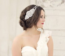 wedding photo -  Bridal Crystal Rhinestone Hairpin Headpiece