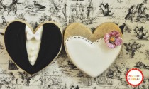 wedding photo -  Blossom Bride and Groom Wedding Favor Cookies