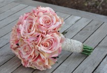 wedding photo -  Pink Rose Keepsake Wedding Bouquet