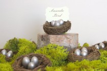 wedding photo -  Silver Nest Place Cards For Wedding Table