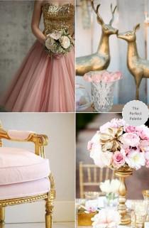 wedding photo - Now Trending: Shades Of Pink   Gold