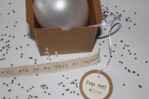 wedding photo - Custom Pop The Balloon, Will You Be My Bridesmaid Gift, Wedding Favor, Bridal Shower, Secret Message - New
