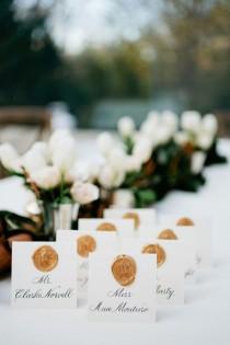 wedding photo - Wax Seal Escort Cards