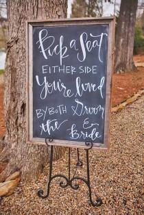 wedding photo - 24 Most Popular Rustic Wedding Signs Ideas