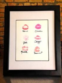 wedding photo - DIY Kiss Art: Lovely Lipstick Print For A Bachlorette