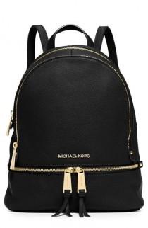 wedding photo - MICHAEL Michael Kors 'Small Rhea Zip' Leather Backpack