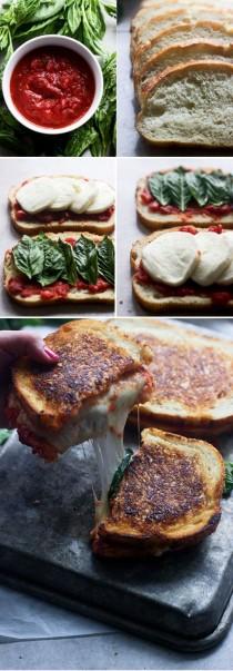 wedding photo - Pizza Margherita Grilled Cheese