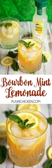 wedding photo - Bourbon Mint Lemonade