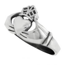 wedding photo - Claddagh Ring - Traditional Irish Sterling Silver Both Meaningful and Beautiful Wedding Ring