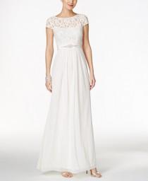 wedding photo - Adrianna Papell Adrianna Papell Lace Illusion Gown