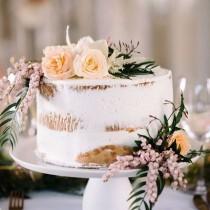 wedding photo - Semi Nude Cake
