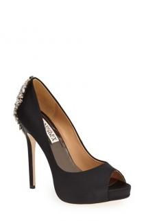Badgley Mischka 'Kiara' Crystal Back Open Toe Pump (Women) wedding photo - Badgley Mischka 'Kiara' Crystal Back Open Toe Pump (Women)