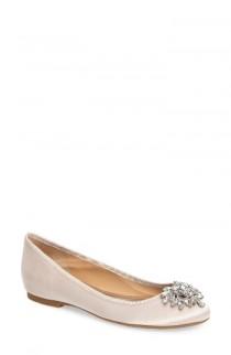 Badgley Mischka Bianca Embellished Ballet Flat (Women) wedding photo - Badgley Mischka Bianca Embellished Ballet Flat (Women)