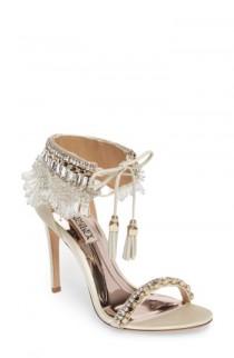 Badgley Mischka Katrina Embellished Tie Sandal (Women) wedding photo - Badgley Mischka Katrina Embellished Tie Sandal (Women)