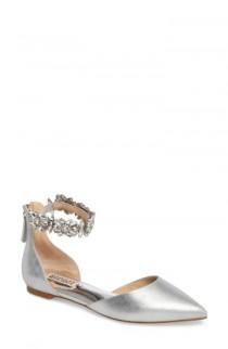 Badgley Mischka Morgen Ankle Strap Flat (Women) wedding photo - Badgley Mischka Morgen Ankle Strap Flat (Women)