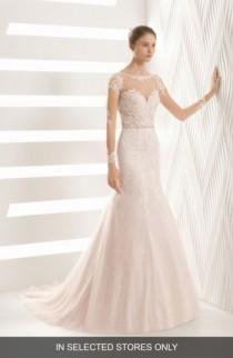 wedding photo -  Rosa Clara Amor Embroidered Illusion Lace Trumpet Gown 