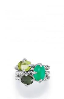 David Yurman Chatelaine® Three-Gemstone Diamond Ring wedding photo - David Yurman Chatelaine® Three-Gemstone Diamond Ring