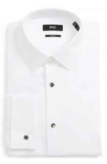 BOSS Jasper Slim Fit Tuxedo Shirt wedding photo - BOSS Jasper Slim Fit Tuxedo Shirt