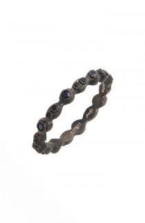 Armenta Old World Black Stackable Ring wedding photo - Armenta Old World Black Stackable Ring