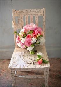 wedding photo -  Pink Wedding Bouquet