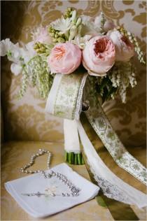 wedding photo - Garden Rose Bouquet de mariage