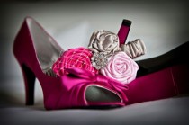 wedding photo - Chaussures de mariage rose