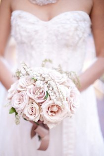 wedding photo - Compact Brautstrauß ♥ Elegante Blush Wedding Bouquet