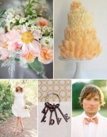 wedding photo - Palettes de mariée de couleur Peach