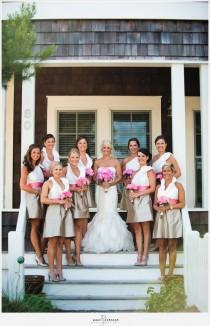 wedding photo -  شاحب اللون الوردي لوحات الزفاف
