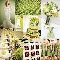 wedding photo - Kelley Green Wedding Color Palettes 