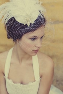 wedding photo - Vintage Veil Birdcage ♥ Chic головные уборы Свадебные