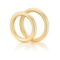 wedding photo - Классические свадебные кольца желтого золота ♥ Великолепная обручальное кольцо