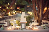 wedding photo -  Rustic Wedding Dessert Table Ideas  ♥ Rustic Wedding Ideas 