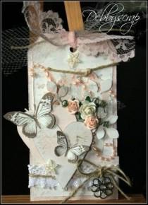 wedding photo - DIY Butterfly Wedding Invitation ♥ Cheap Vintage Wedding Invitation ♥ Scrapbooking