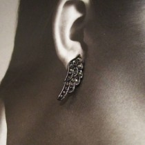 wedding photo - Jewellery / Angel Wing Stud Earrings