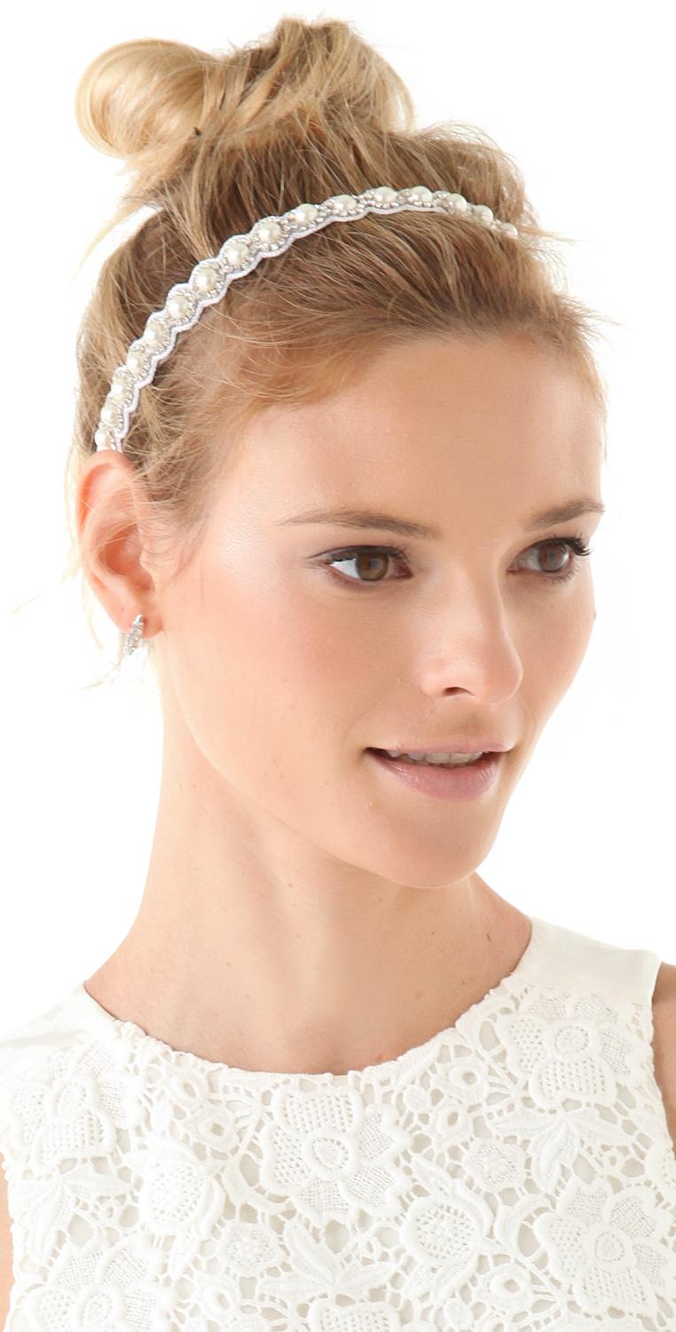 Handmade Swarovski Crystal & Pearls Wedding Headband #1331959 - Weddbook
